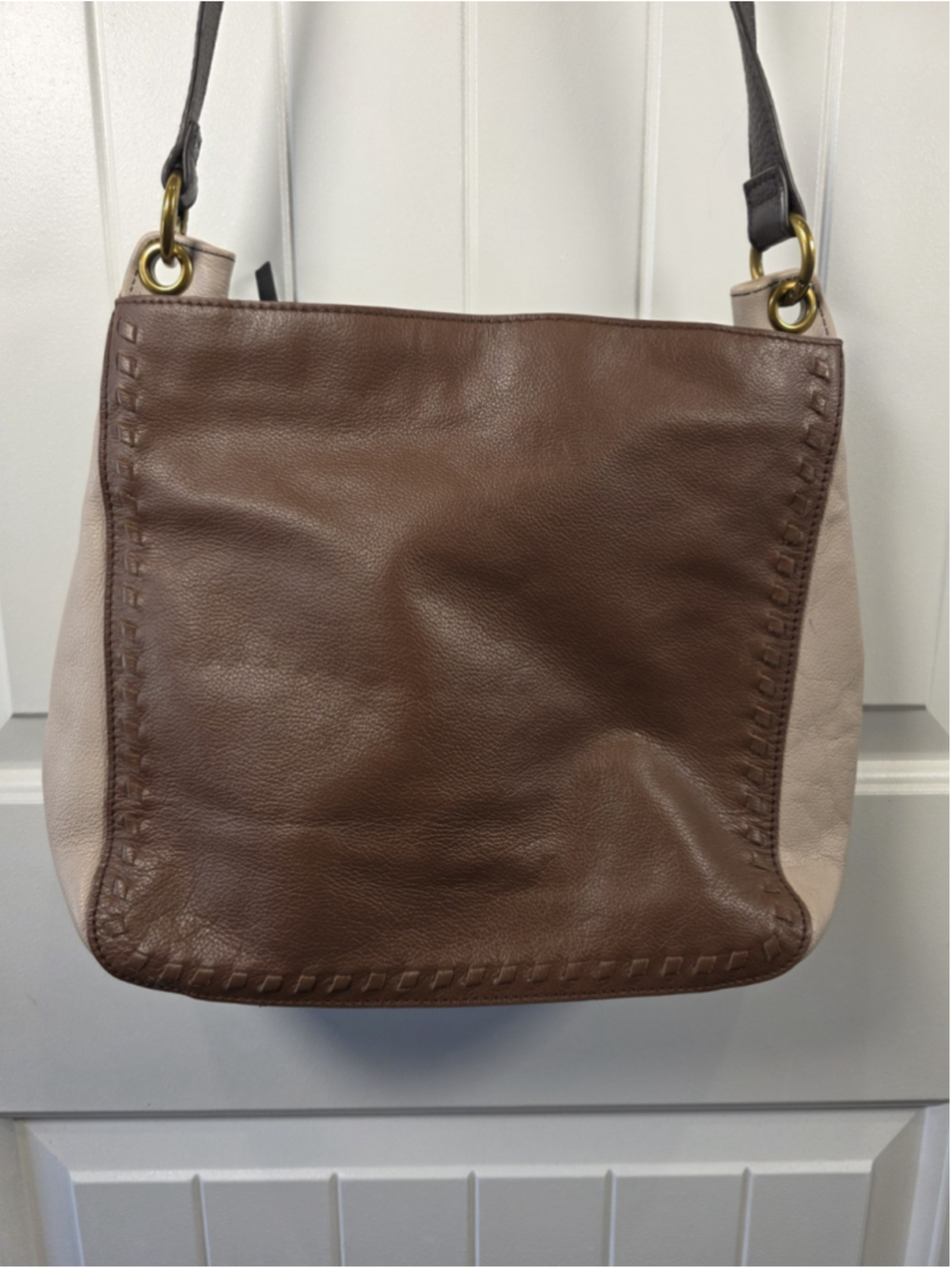 The sak collective Estrada three way top teak block leather bag Crossbody bag